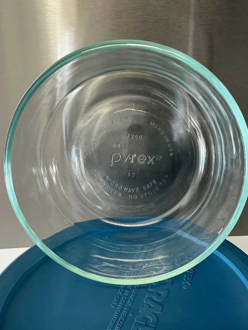 Pyrex Storage Plus Bowl & Lid Set Vintage Corning Glass
